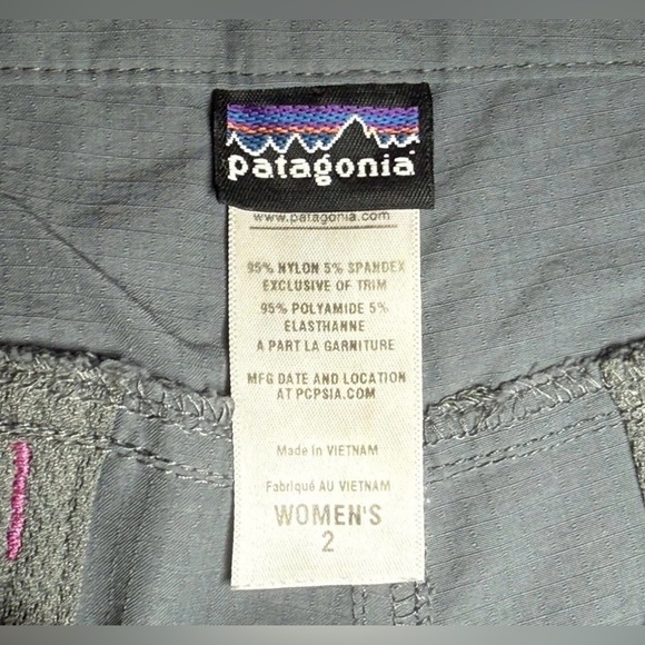 Patagonia Borderless Mid Rise Outdoor Capri Pants Gray Size 2 29x21 - Picture 8 of 9